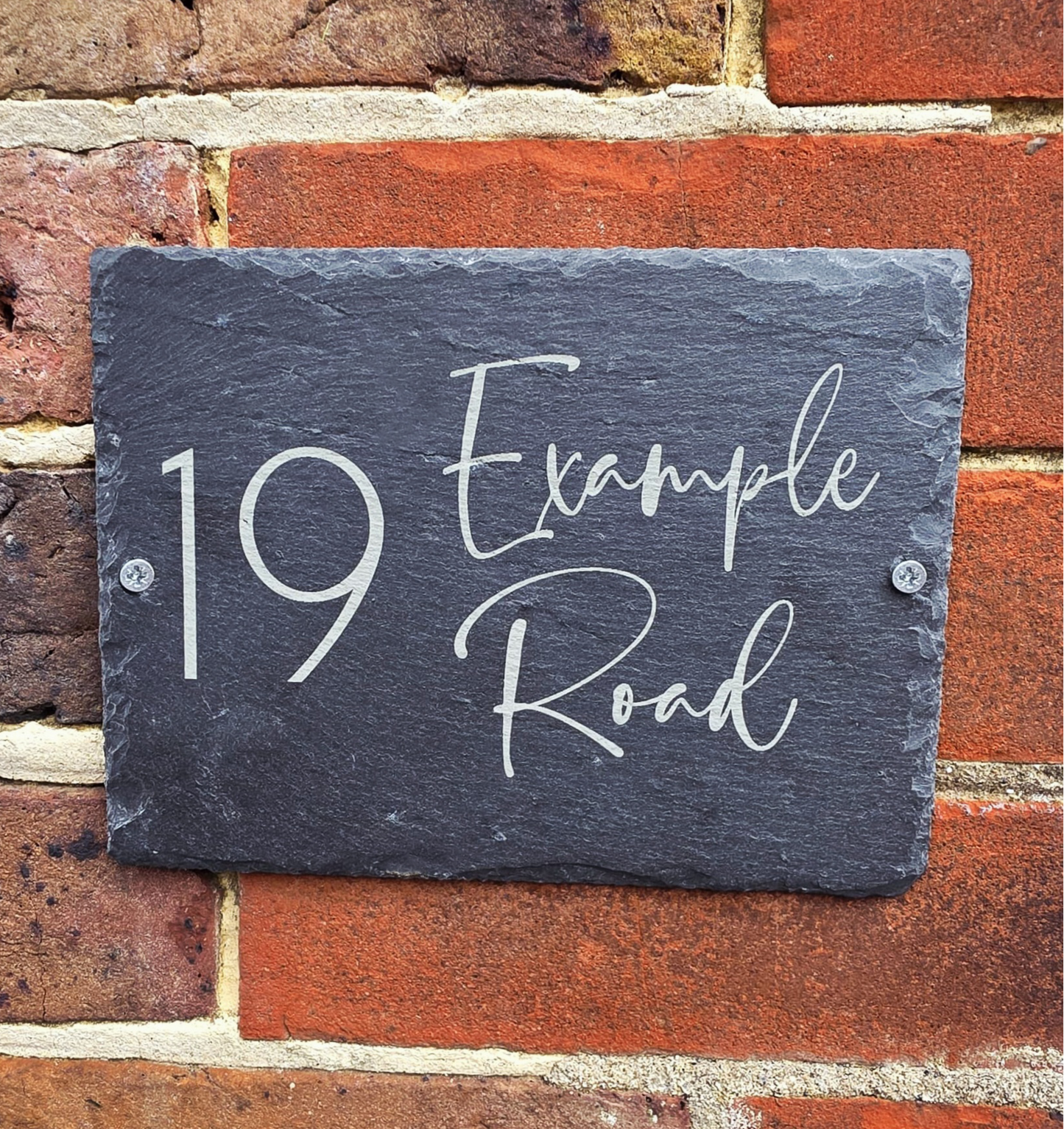 Rustic Slate House Sign