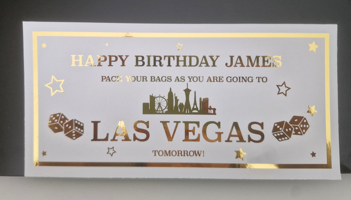 We are going to Las Vegas Ticket