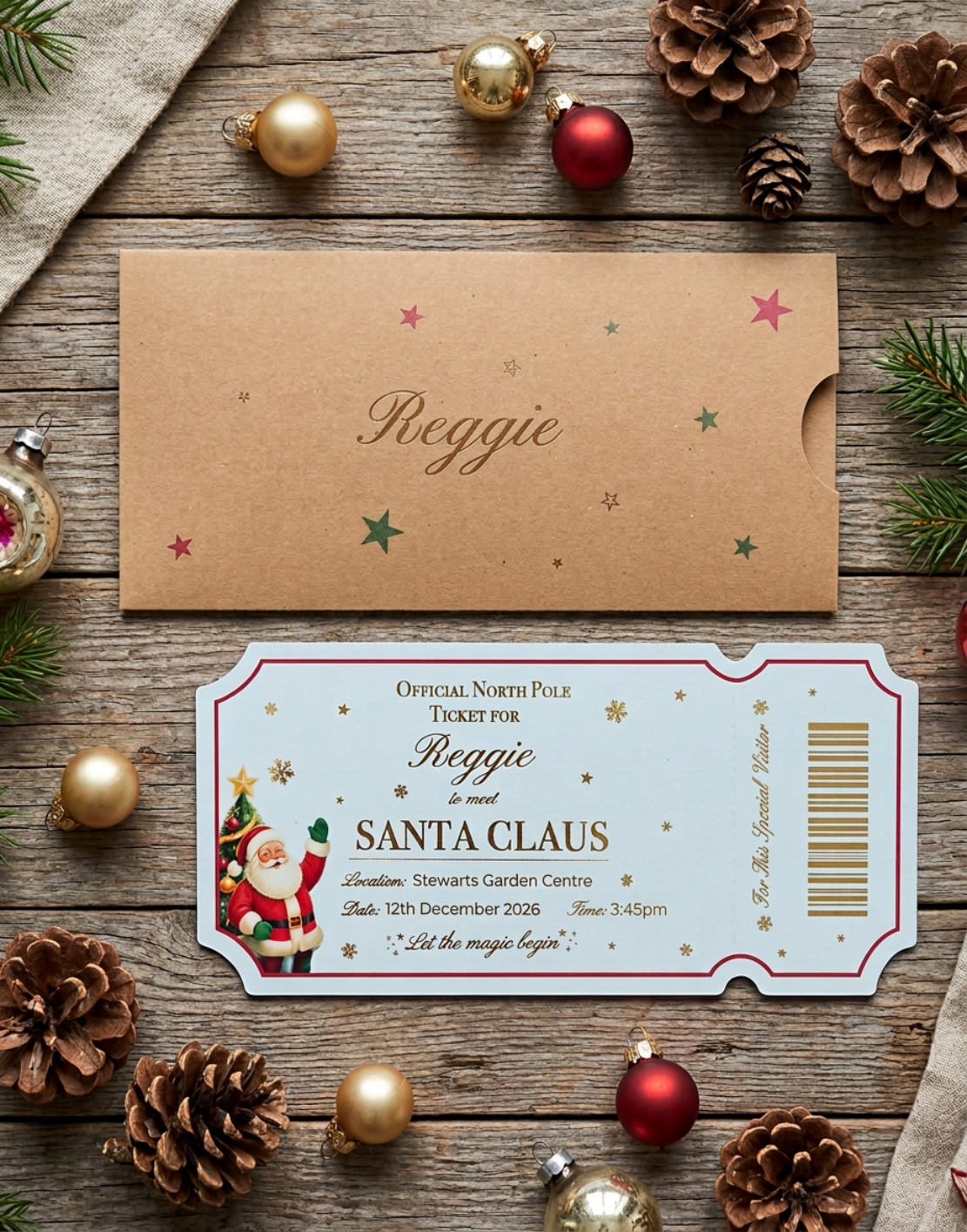 Ticket to meet Santa
