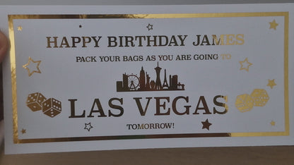 We are going to Las Vegas Ticket